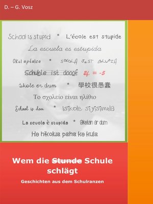 cover image of Wem die Stunde Schule schlägt
